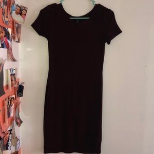 Maroon forever 21 dress